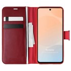 Microsonic Infinix Hot 50 4G Kılıf Delux Leather Wallet Kırmızı