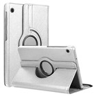 Microsonic Lenovo Tab M10 TB-X605F 10 1 Kılıf ZA480027TR 360 Rotating Stand Deri Gümüş