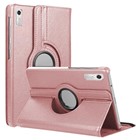 Microsonic Lenovo Tab P11 Pro 2 Nesil Kılıf ZAB50094TR 360 Rotating Stand Deri Rose Gold