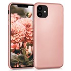 Microsonic Matte Silicone Apple iPhone 11 6 1 Kılıf Rose Gold