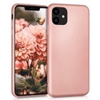 Microsonic Matte Silicone Apple iPhone 11 6 1 Kılıf Rose Gold