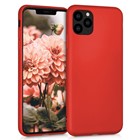 Microsonic Matte Silicone Apple iPhone 11 Pro Max 6 5 Kılıf Kırmızı