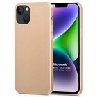 Microsonic Matte Silicone Apple iPhone 14 Plus Kılıf Gold