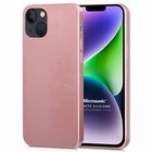 Microsonic Matte Silicone Apple iPhone 14 Plus Kılıf Rose Gold