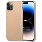 Microsonic Matte Silicone Apple iPhone 14 Pro Kılıf Gold