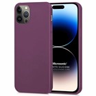 Microsonic Matte Silicone Apple iPhone 14 Pro Kılıf Mor