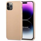 Microsonic Matte Silicone Apple iPhone 14 Pro Max Kılıf Gold