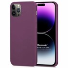 Microsonic Matte Silicone Apple iPhone 14 Pro Max Kılıf Mor