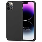 Microsonic Matte Silicone Apple iPhone 14 Pro Max Kılıf Siyah