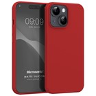 Microsonic Matte Silicone Apple iPhone 15 Kılıf Kırmızı