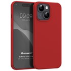 Microsonic Matte Silicone Apple iPhone 15 Plus Kılıf Kırmızı
