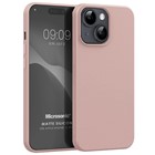 Microsonic Matte Silicone Apple iPhone 15 Plus Kılıf Rose Gold