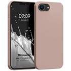 Microsonic Matte Silicone Apple iPhone 16e Kılıf Rose Gold