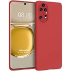 Microsonic Matte Silicone Huawei P50 Pro Kılıf Kırmızı