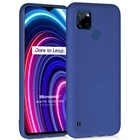 Microsonic Matte Silicone Realme C25Y Kılıf Lacivert