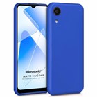 Microsonic Matte Silicone Samsung Galaxy A03 Core Kılıf Mavi