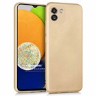 Microsonic Matte Silicone Samsung Galaxy A03 Kılıf Gold