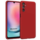 Microsonic Matte Silicone Samsung Galaxy A15 Kılıf Kırmızı