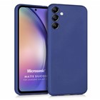 Microsonic Matte Silicone Samsung Galaxy A54 Kılıf Lacivert