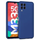 Microsonic Matte Silicone Samsung Galaxy M33 Kılıf Lacivert