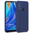 Microsonic Matte Silicone TECNO Spark 6 Go Kılıf Lacivert
