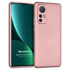 Microsonic Matte Silicone Xiaomi Mi 12 Lite Kılıf Rose Gold