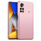 Microsonic Matte Silicone Xiaomi Poco M4 Pro 4G Kılıf Rose Gold