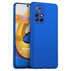 Microsonic Matte Silicone Xiaomi Redmi Note 11T Kılıf Mavi