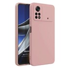 Microsonic Matte Silicone Xiaomi Poco X4 Pro 5G Kılıf Rose Gold