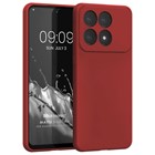 Microsonic Matte Silicone Xiaomi Poco X6 Pro 5G Kılıf Kırmızı