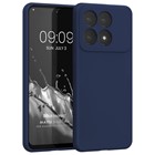 Microsonic Matte Silicone Xiaomi Poco X6 Pro 5G Kılıf Lacivert