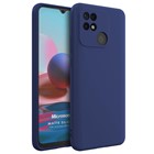 Microsonic Matte Silicone Xiaomi Poco C40 Kılıf Lacivert