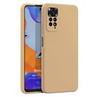 Microsonic Matte Silicone Xiaomi Redmi Note 11 Pro 5G Kılıf Gold