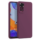 Microsonic Matte Silicone Xiaomi Redmi Note 11 Pro 5G Kılıf Mor