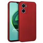 Microsonic Matte Silicone Xiaomi Redmi Note 11E Kılıf Kırmızı