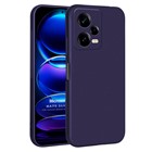 Microsonic Matte Silicone Xiaomi Redmi Note 12 Pro Kılıf Lacivert