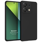 Microsonic Matte Silicone Xiaomi Redmi Note 13 Pro 4G Kılıf Siyah