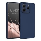 Microsonic Matte Silicone Xiaomi Redmi Note 14 5G Kılıf Lacivert