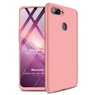 Microsonic Oppo A12 Kılıf Double Dip 360 Protective Rose Gold