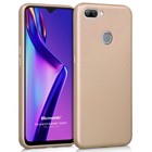 Microsonic Matte Silicone Oppo A12 Kılıf Gold