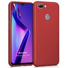 Microsonic Matte Silicone Oppo A12 Kılıf Kırmızı