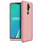 Microsonic Oppo A5 2020 Kılıf Double Dip 360 Protective Rose Gold