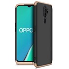 Microsonic Oppo A5 2020 Kılıf Double Dip 360 Protective Siyah Gold