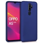 Microsonic Matte Silicone Oppo A5 2020 Kılıf Lacivert