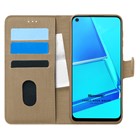 Microsonic Oppo A52 Kılıf Fabric Book Wallet Gold