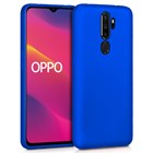 Microsonic Matte Silicone Oppo A9 2020 Kılıf Mavi