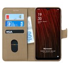 Microsonic Oppo F9 F9 Pro Kılıf Fabric Book Wallet Gold