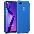 Microsonic Matte Silicone Oppo F9 F9 Pro Kılıf Mavi