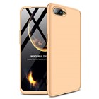 Microsonic Oppo RX17 Neo Kılıf Double Dip 360 Protective Gold