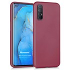 Microsonic Matte Silicone Oppo Reno 3 Pro Kılıf Mor